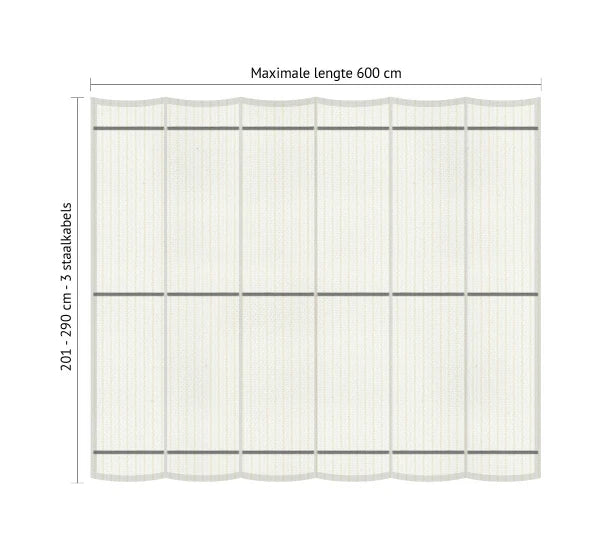 Pergola hout XL met twee schuifbare schaduwdoeken - Rijpex