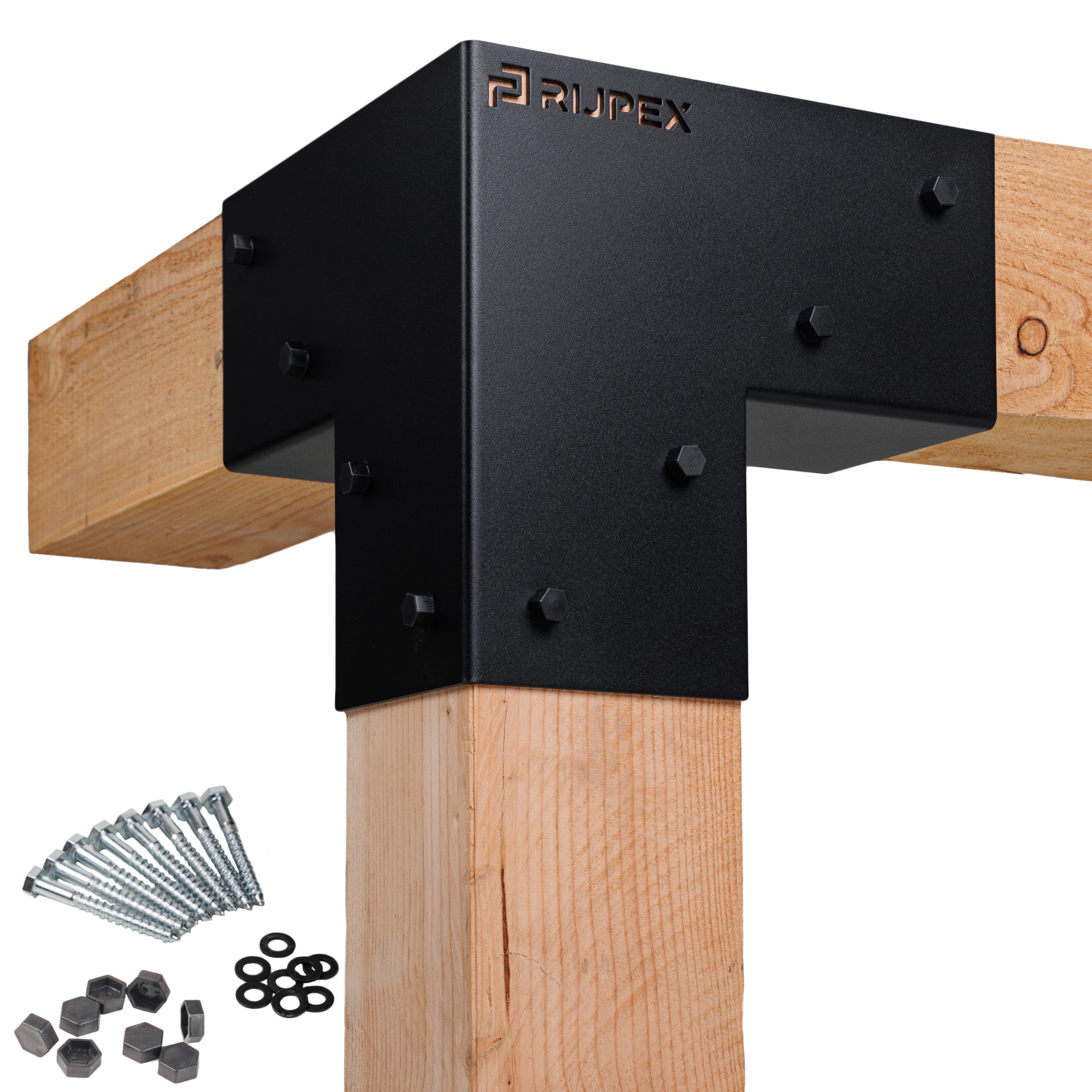 Pergola Hout Pakket Dubbel | Paaldikte 15x15cm | Harmonicadoek - Rijpex