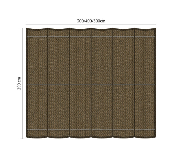 Muur Pergola Hout Pakket | Paaldikte 15x15cm | Harmonicadoek - Rijpex