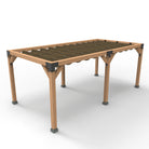 Pergola Hout Pakket Dubbel | Paaldikte 15x15cm | Harmonicadoek - Rijpex