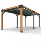 Pergola Hout Pakket Dubbel | Paaldikte 15x15cm | Harmonicadoek - Rijpex