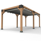 Pergola Hout Pakket Dubbel | Paaldikte 15x15cm | Harmonicadoek - Rijpex