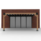 Muur Pergola Hout Pakket | Paaldikte 15x15cm | Harmonicadoek - Rijpex